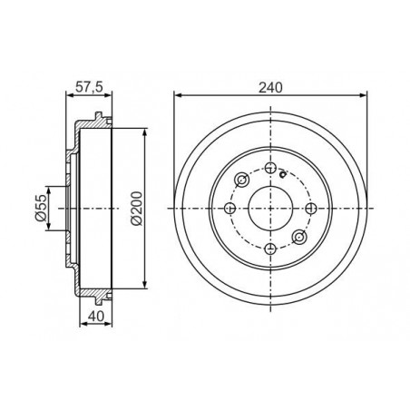 Tambour de frein BOSCH
