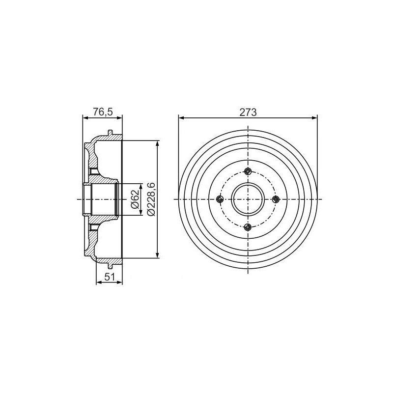 Tambour de frein BOSCH