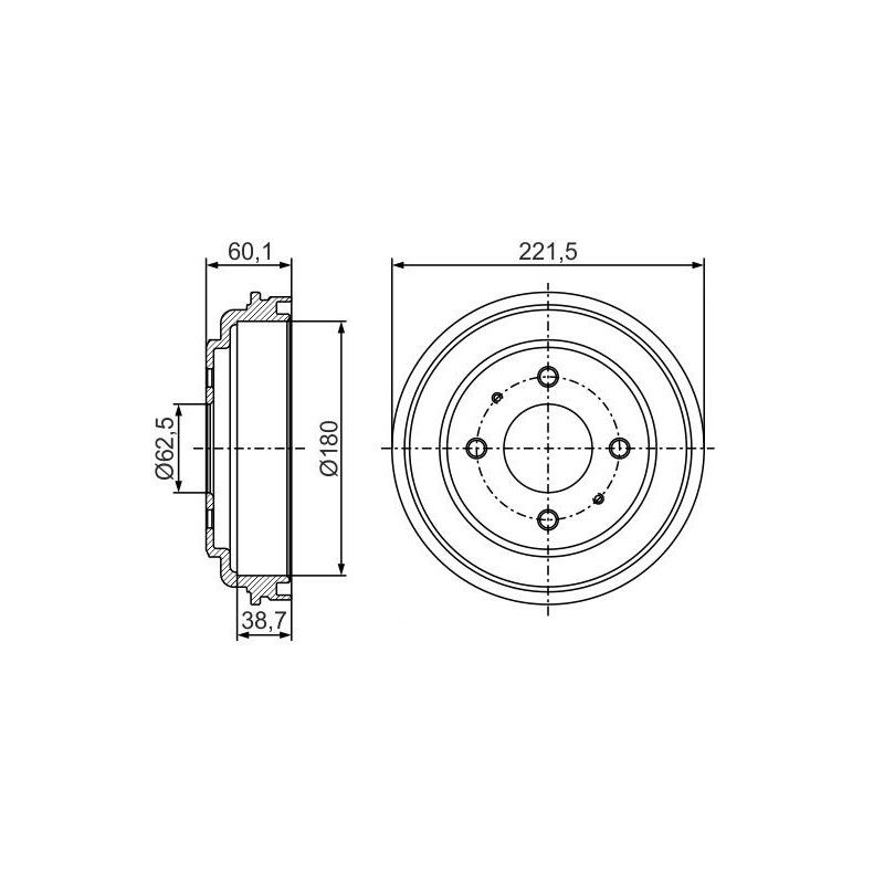 Tambour de frein BOSCH