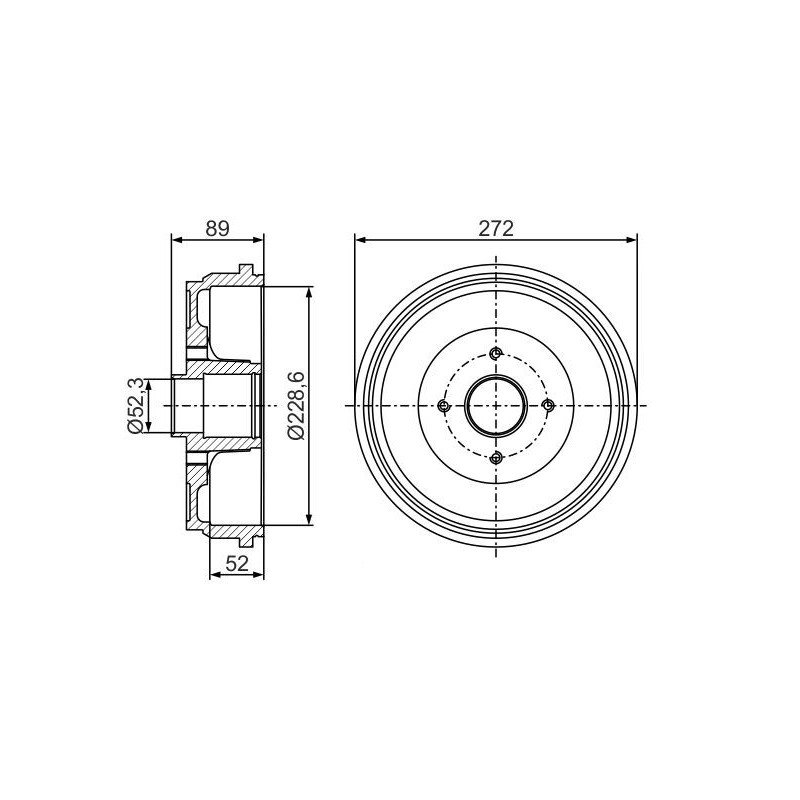 Tambour de frein BOSCH