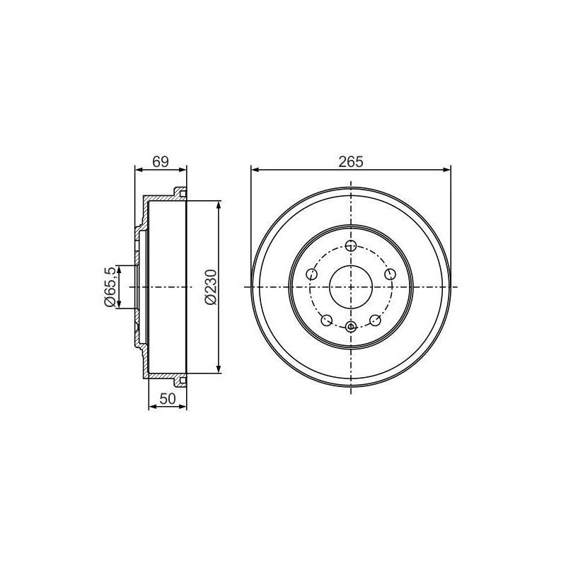 Tambour de frein BOSCH