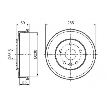 Tambour de frein BOSCH