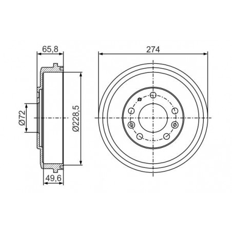 Tambour de frein BOSCH