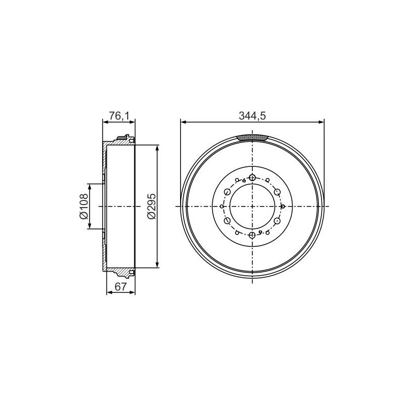 Tambour de frein BOSCH