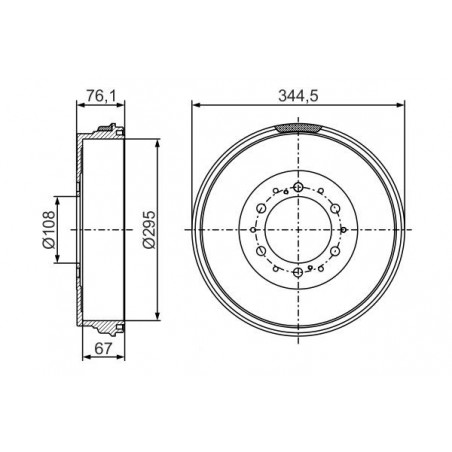Tambour de frein BOSCH