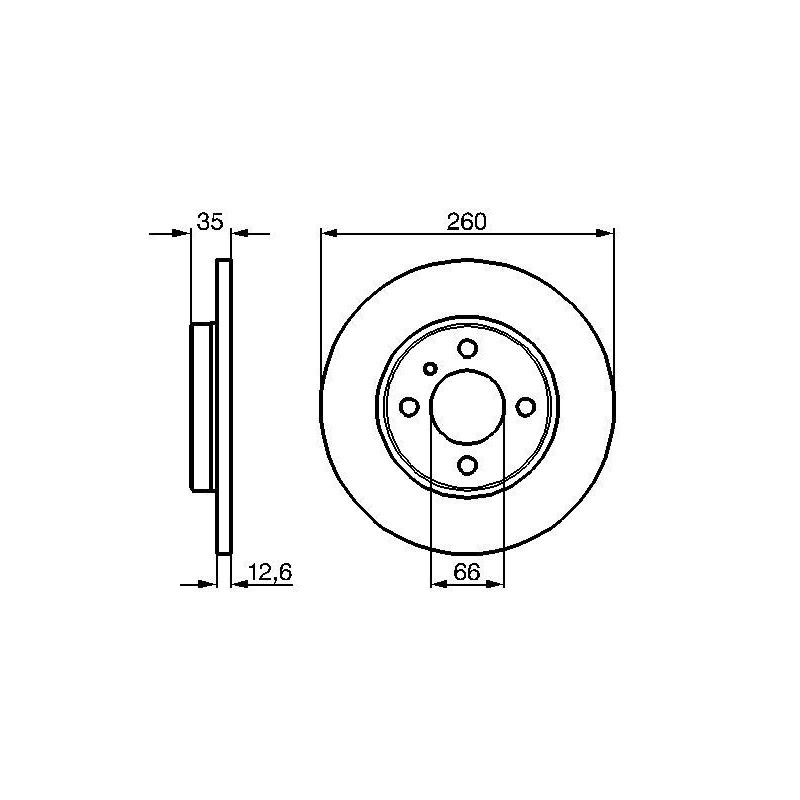 Disque de frein à l'unité BOSCH