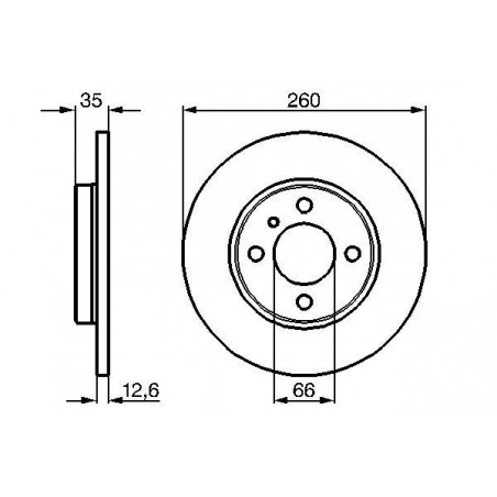 Disque de frein à l'unité...