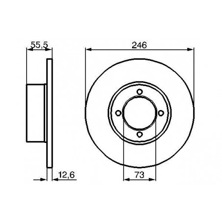 Disque de frein à l'unité...