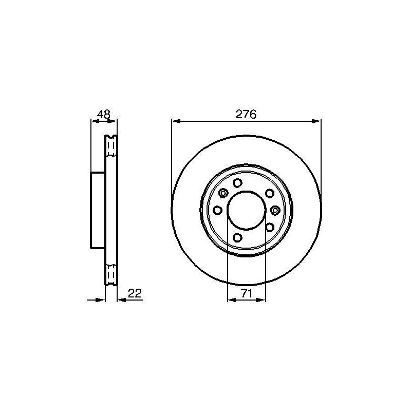Disque de frein à l'unité BOSCH