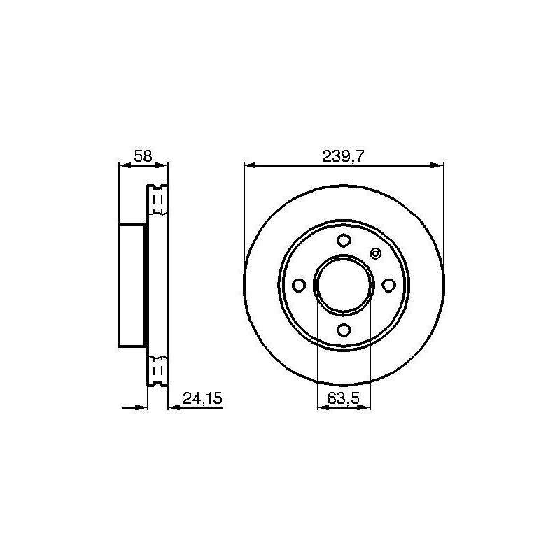 Disque de frein à l'unité BOSCH