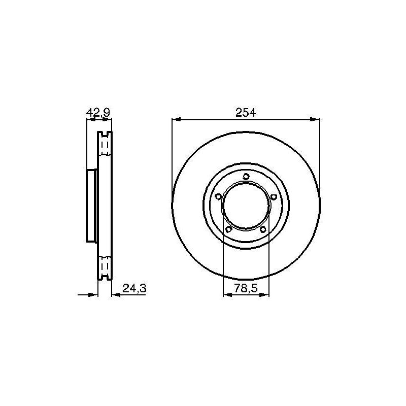 Disque de frein à l'unité BOSCH