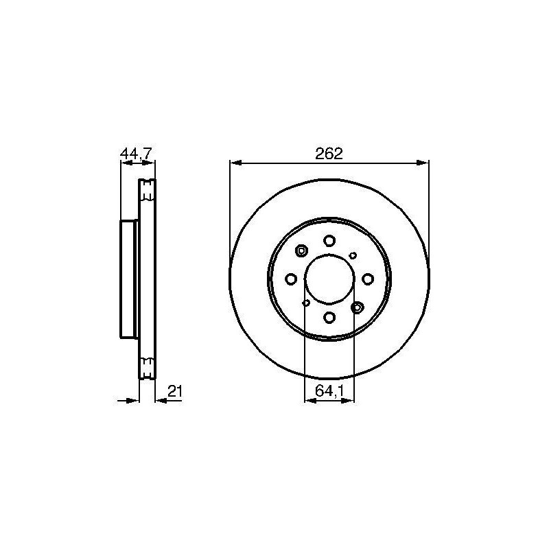 Disque de frein à l'unité BOSCH