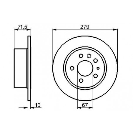 Disque de frein à l'unité...