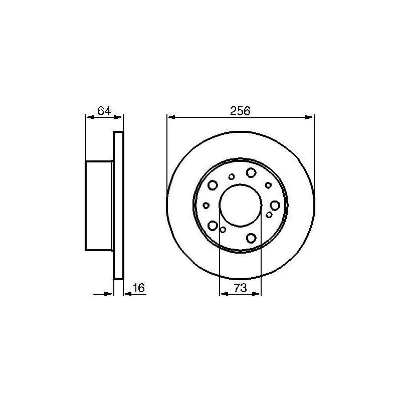 Disque de frein à l'unité BOSCH