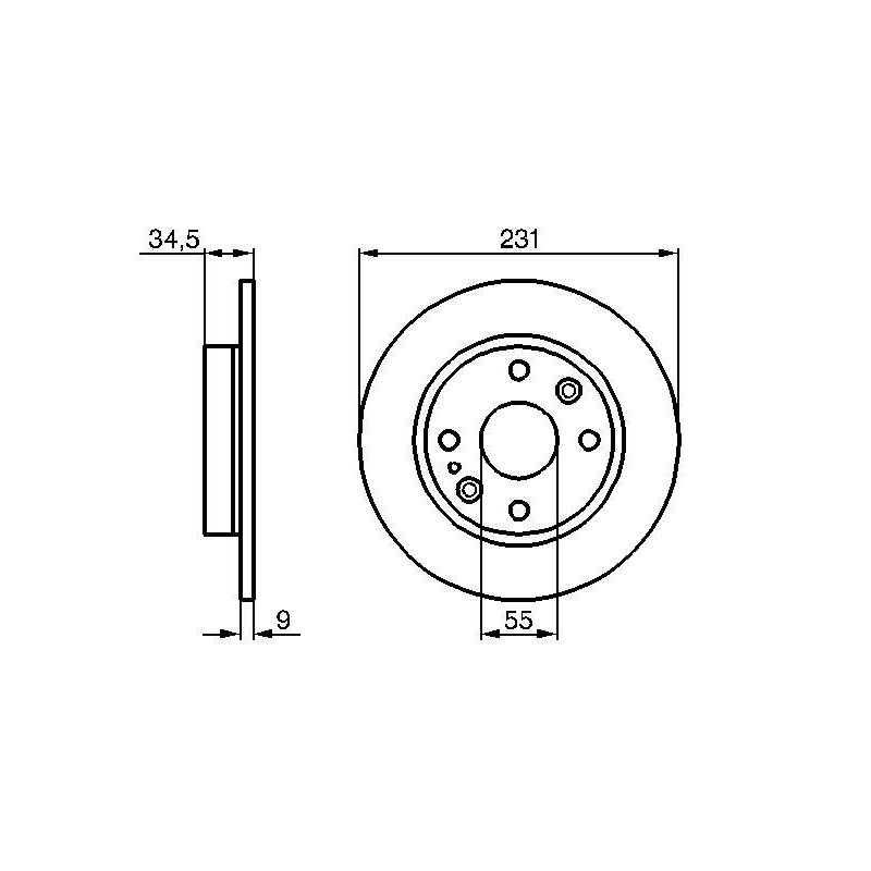 Disque de frein à l'unité BOSCH