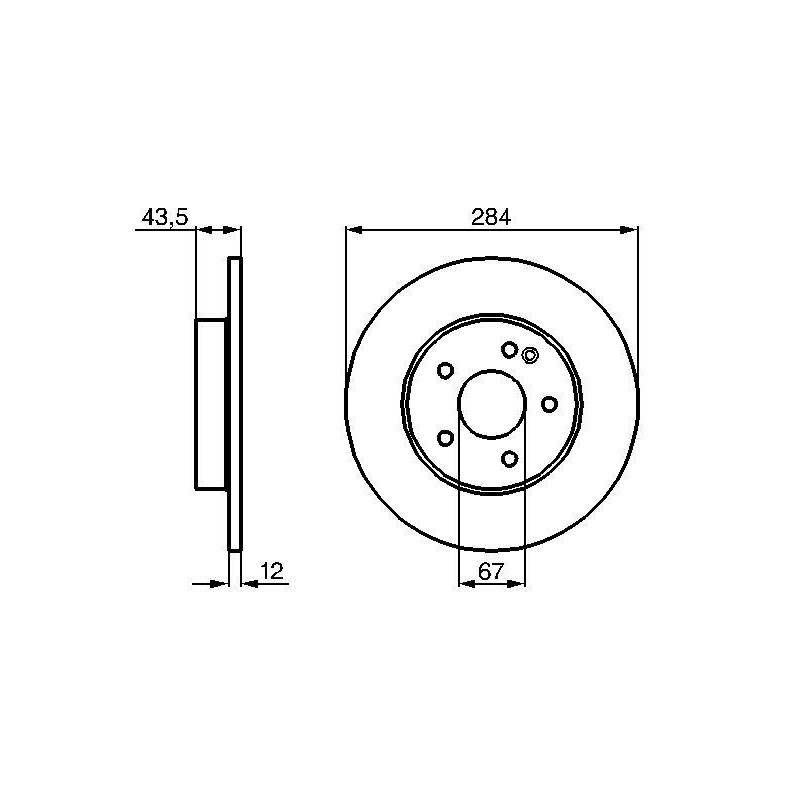 Disque de frein à l'unité BOSCH
