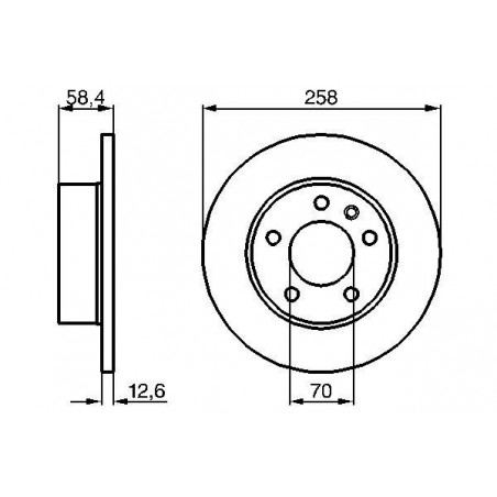 Disque de frein à l'unité...