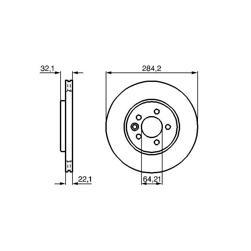 Disque de frein à l'unité BOSCH