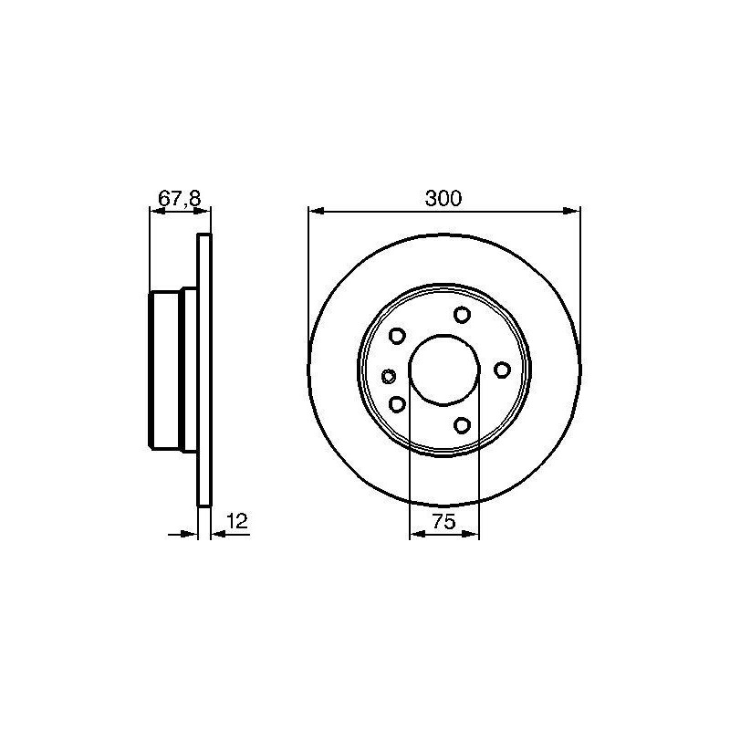 Disque de frein à l'unité BOSCH