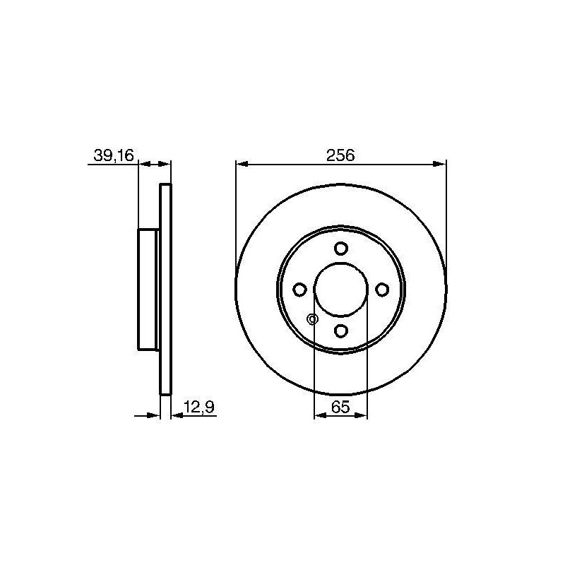 Disque de frein à l'unité BOSCH
