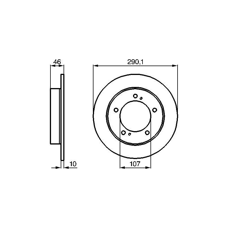 Disque de frein à l'unité BOSCH