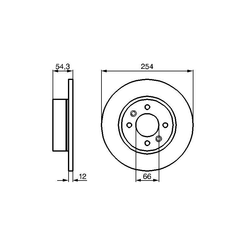 Disque de frein à l'unité BOSCH