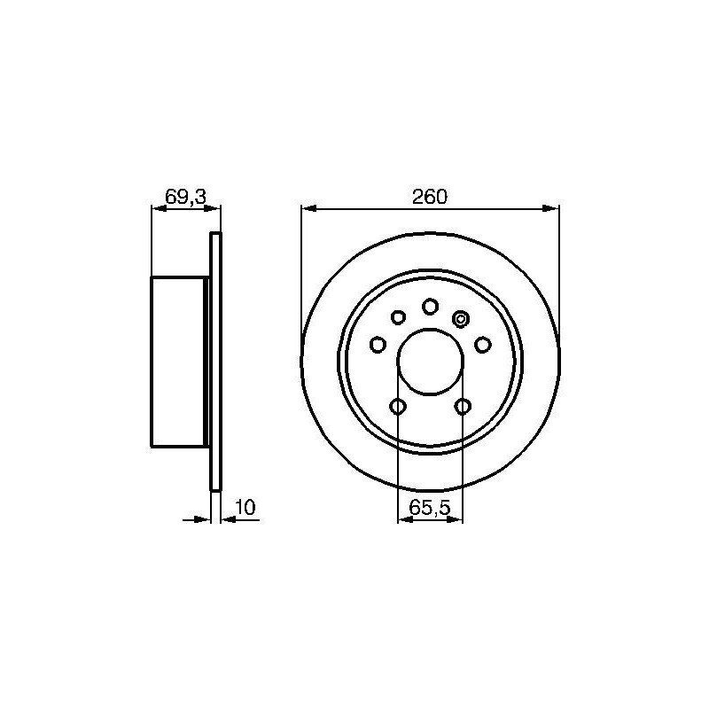 Disque de frein à l'unité BOSCH