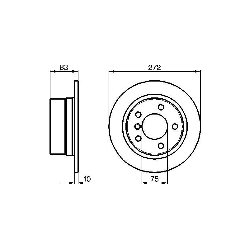 Disque de frein à l'unité BOSCH