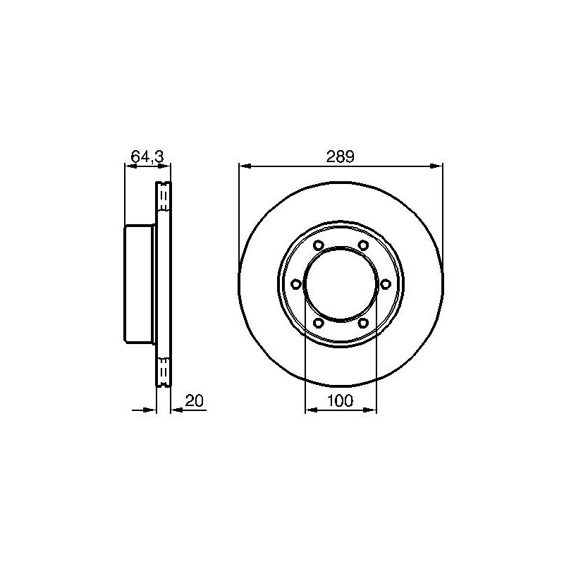 Disque de frein à l'unité BOSCH