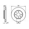 Disque de frein à l'unité BOSCH