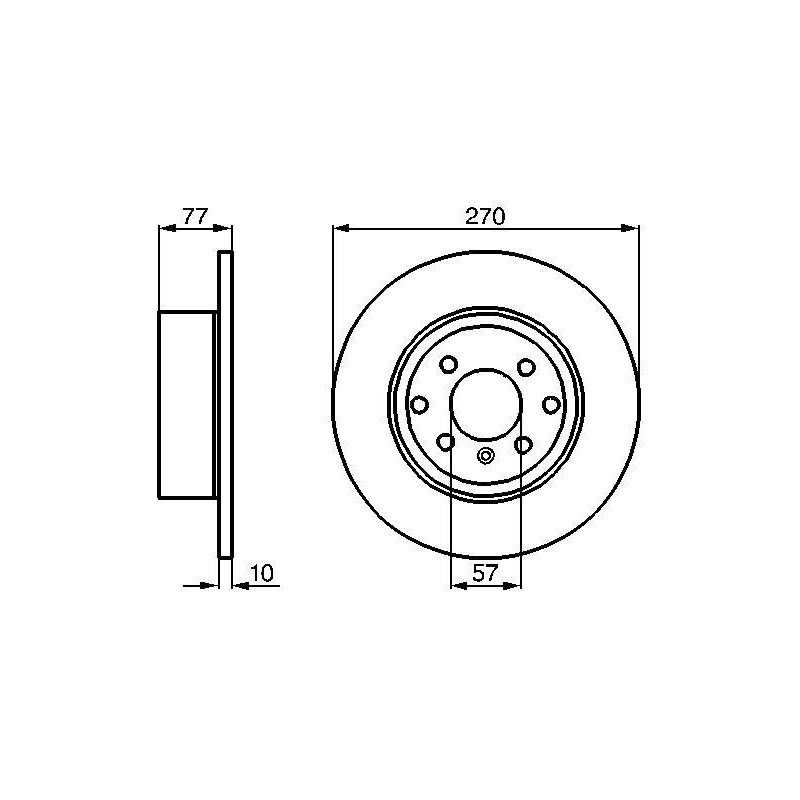 Disque de frein à l'unité BOSCH