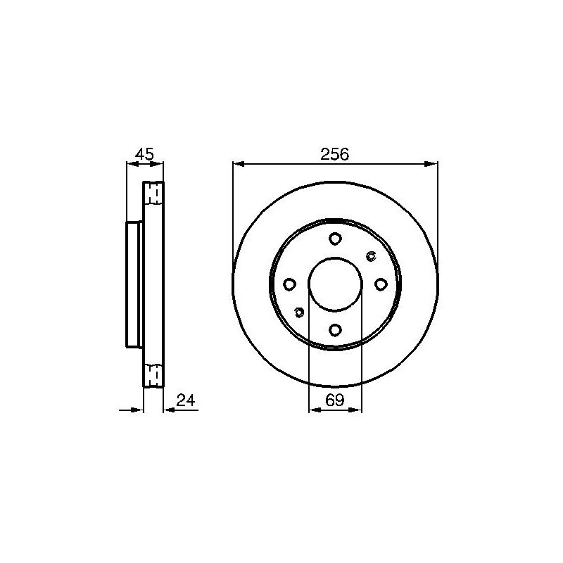 Disque de frein à l'unité BOSCH