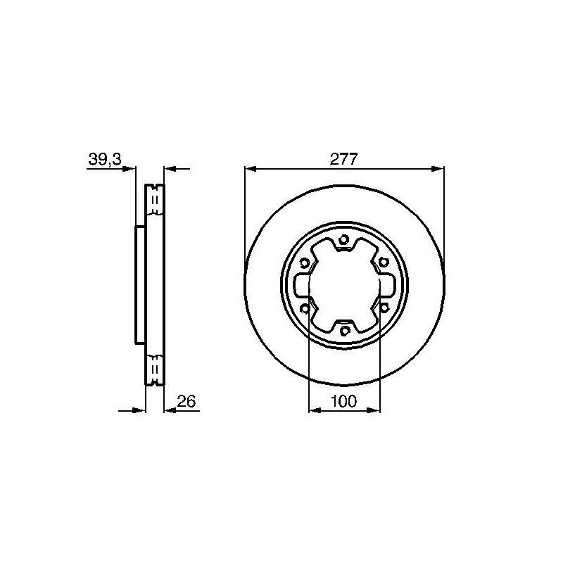 Disque de frein à l'unité BOSCH