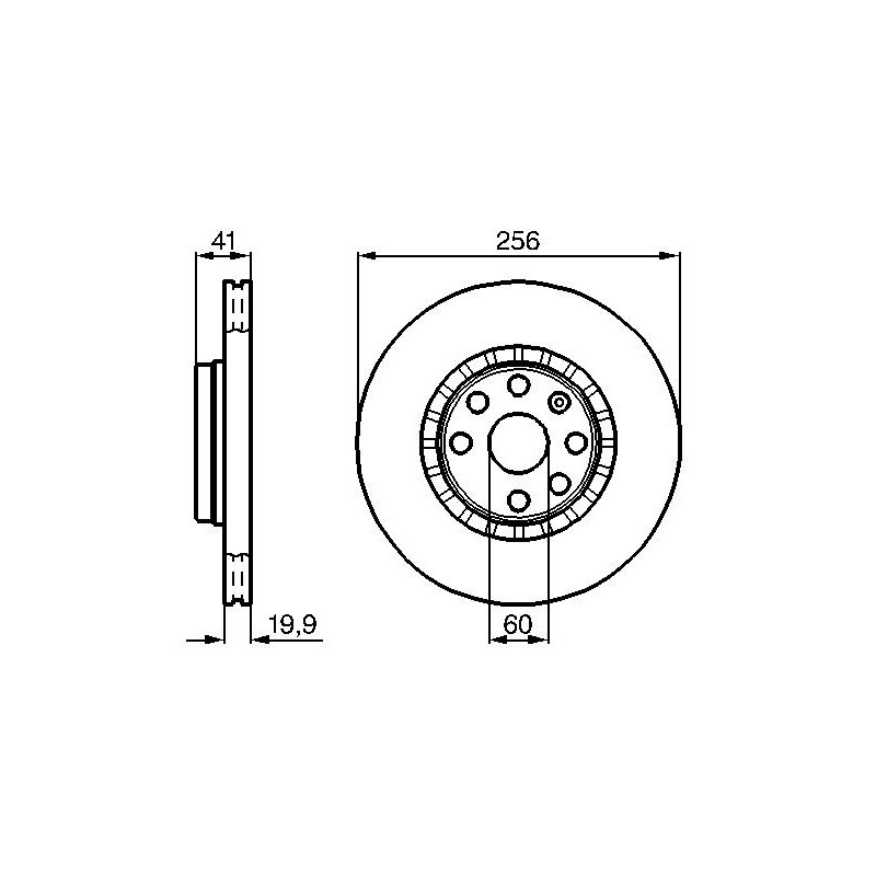 Disque de frein à l'unité BOSCH