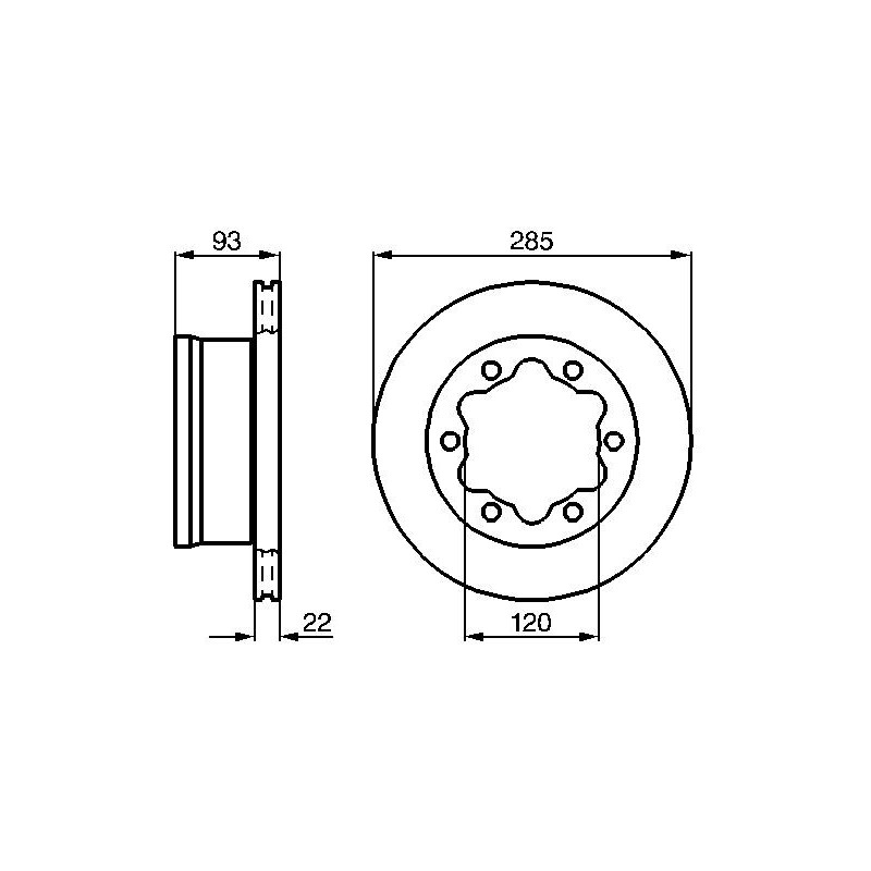 Disque de frein à l'unité BOSCH
