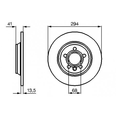 Disque de frein à l'unité...