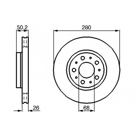 Disque de frein à l'unité...