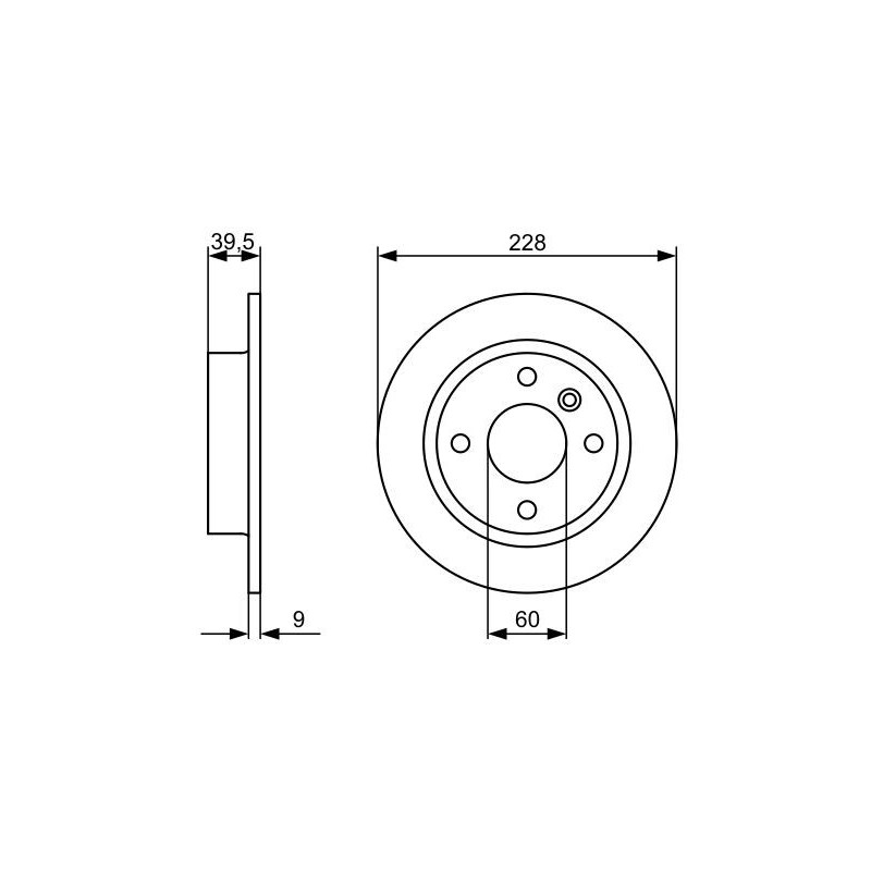 Disque de frein à l'unité BOSCH