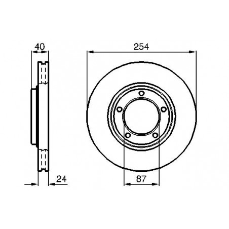 Disque de frein à l'unité...
