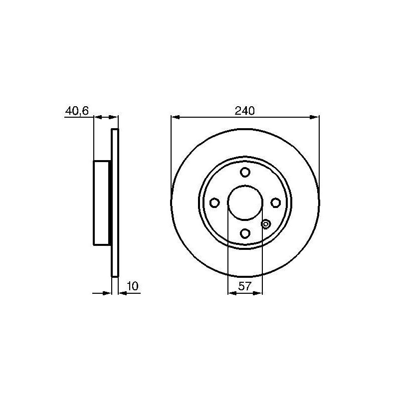Disque de frein à l'unité BOSCH