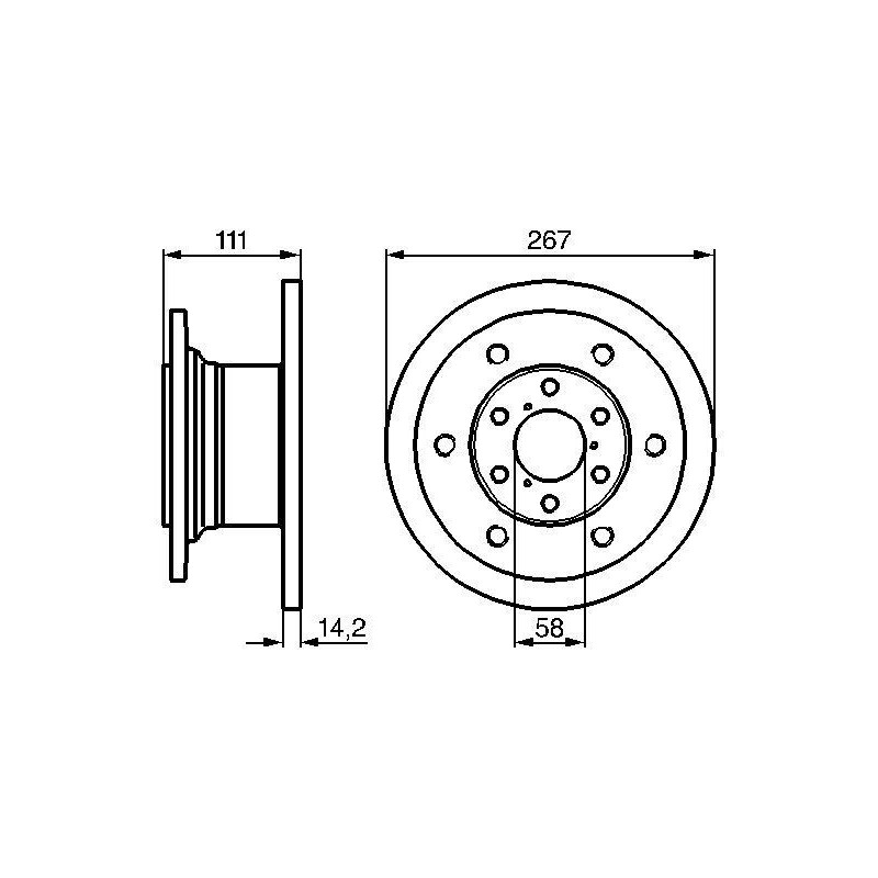 Disque de frein à l'unité BOSCH