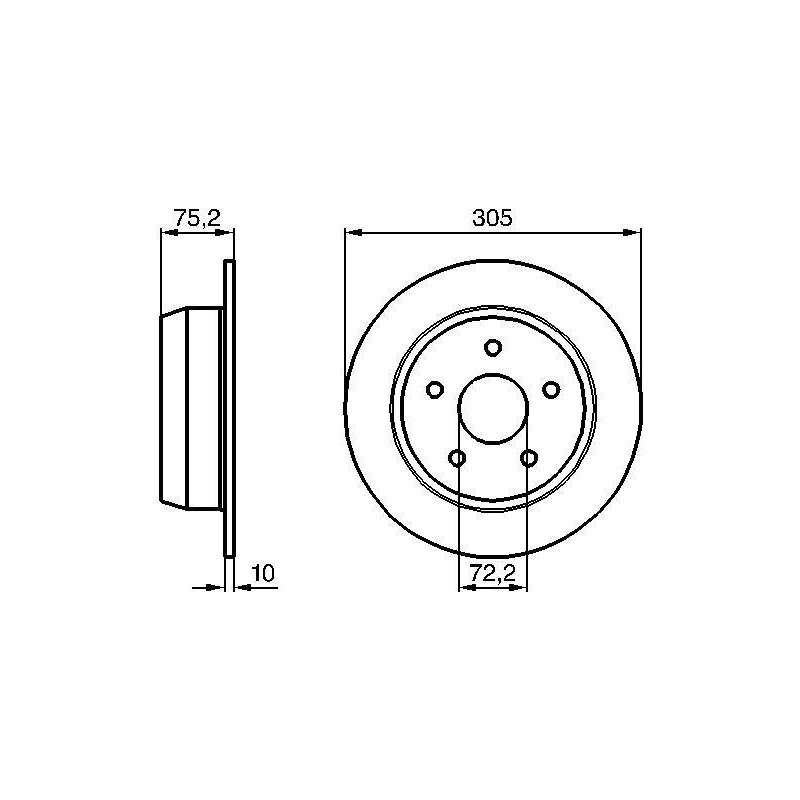 Disque de frein à l'unité BOSCH