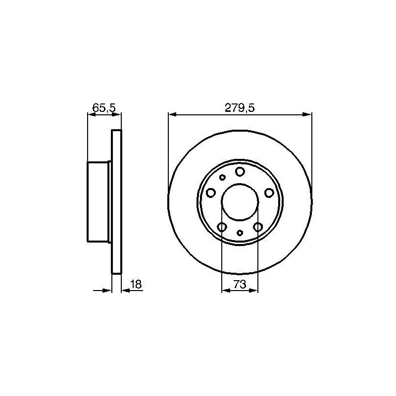 Disque de frein à l'unité BOSCH
