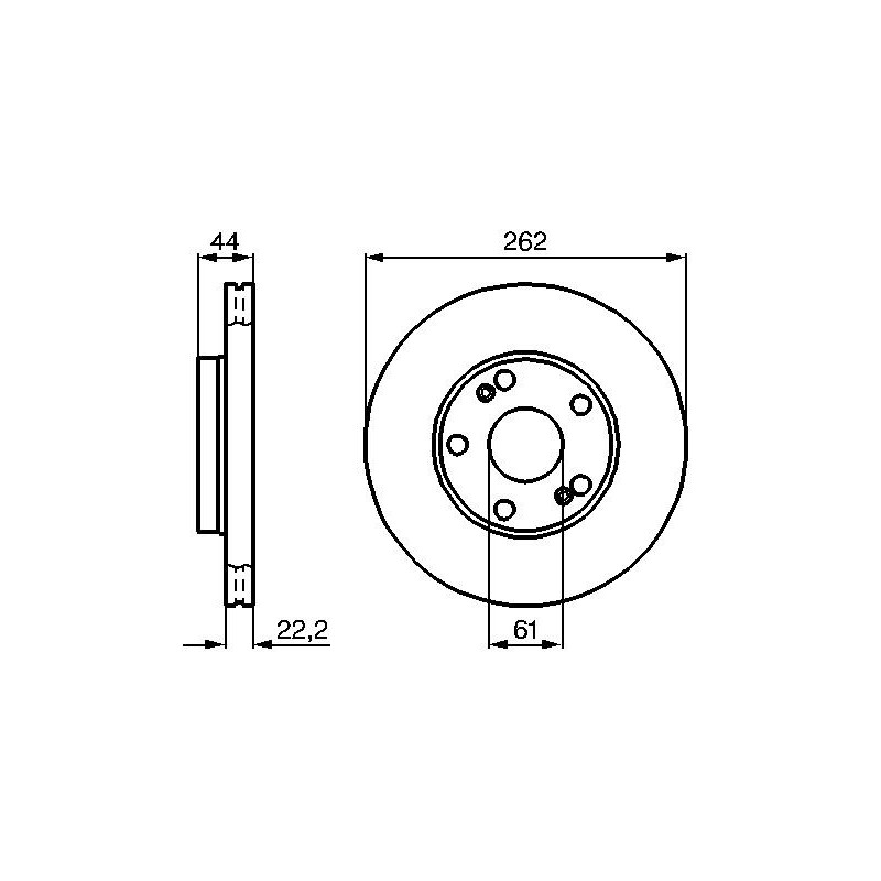 Disque de frein à l'unité BOSCH