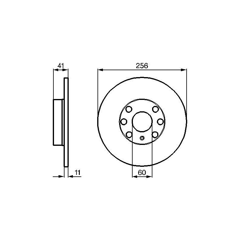 Disque de frein à l'unité BOSCH
