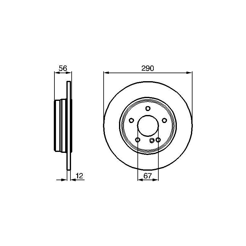 Disque de frein à l'unité BOSCH