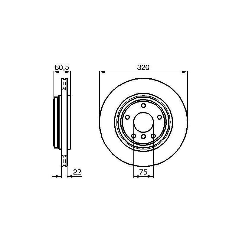 Disque de frein à l'unité BOSCH