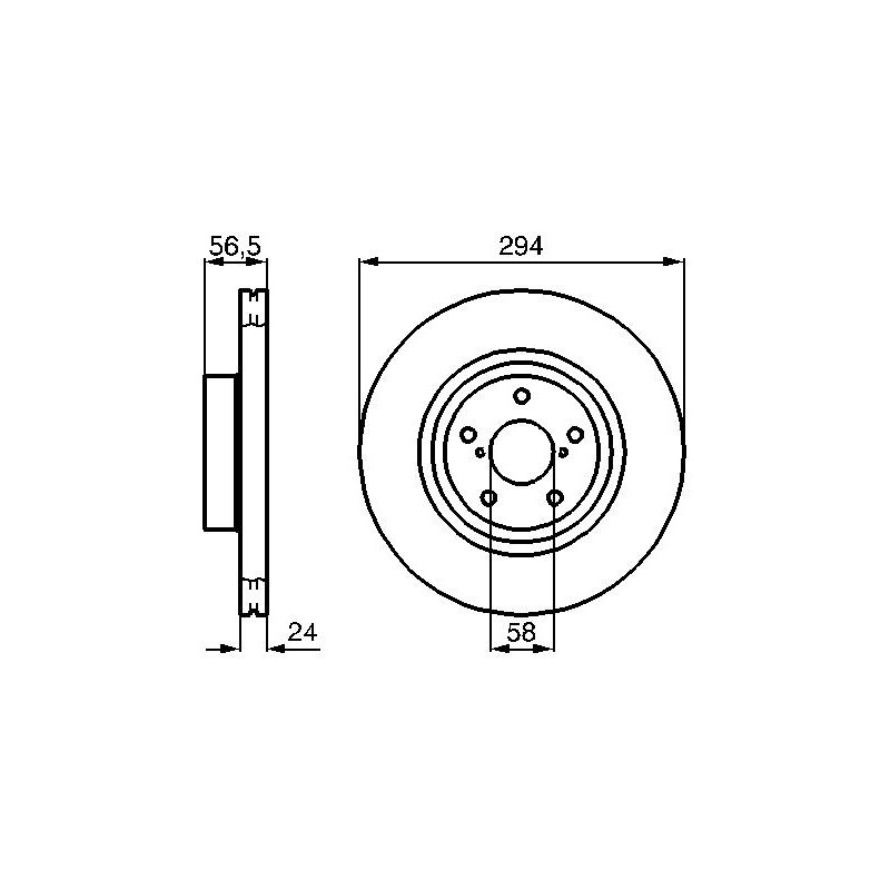 Disque de frein à l'unité BOSCH