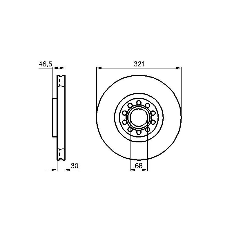 Disque de frein à l'unité BOSCH