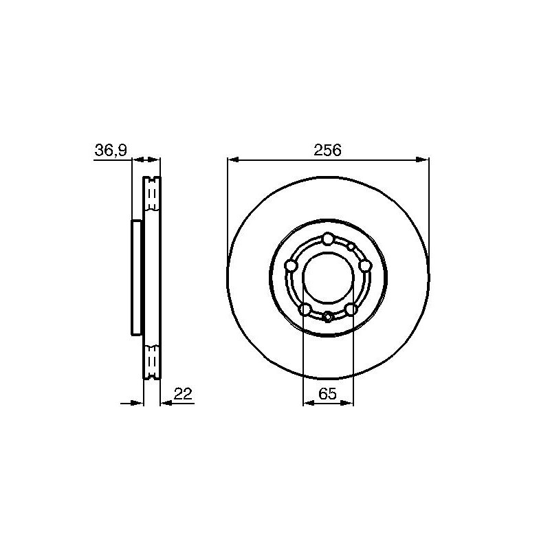 Disque de frein à l'unité BOSCH